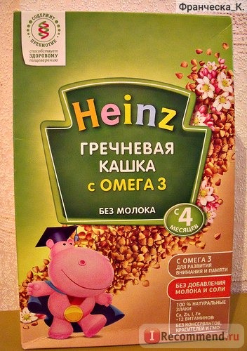 Каша Heinz Гречневая кашка с Омегой-3 фото