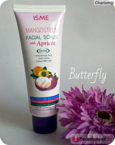 Скраб для лица ISME Mangosteen facial scrub with Apricot с мангостином и абрикосом фото