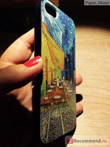 Чехол для мобильного телефона Aliexpress Iphone 5/5s Vintage Art Phone Case Floral Plant,Vincent Van Gogh Starry Sky Oil Painting Design Black Case фото