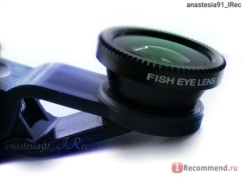 Clip Mobile Phone Lens Fish Eye, Macro, Wide Angle - 3 in 1