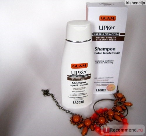 Шампунь для окрашенных волос Guam UPKer SHAMPOO CAPELLI COLORATI фото