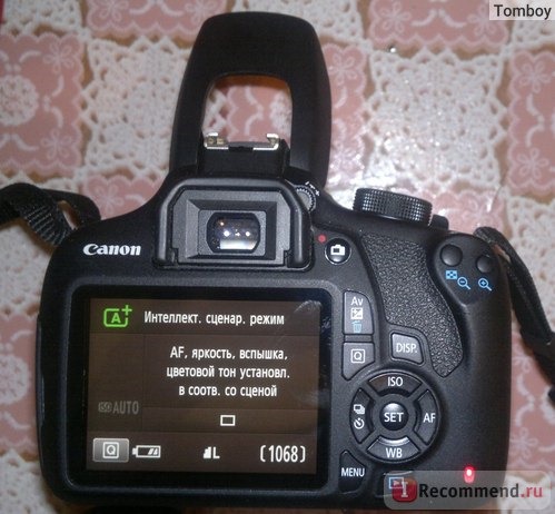 Canon EOS 1200D Kit. Фотовспышка включена