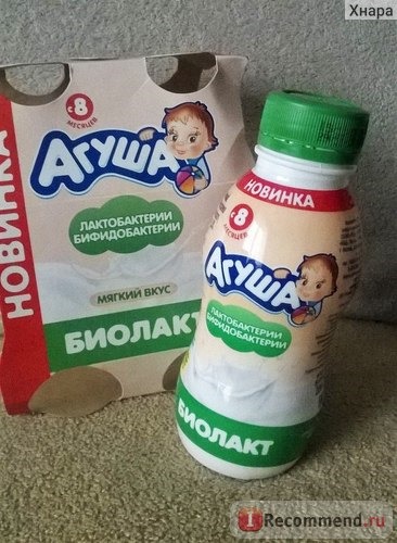 Детский кефир Агуша Биолакт фото