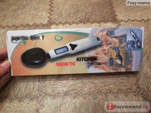 Весы кухонные Aliexpress Ложка-весы DIU# Digital LCD 300/0.1g Gram Kitchen Lab Spoon 0.1g Scale Volume Food Weight New Free shipping фото