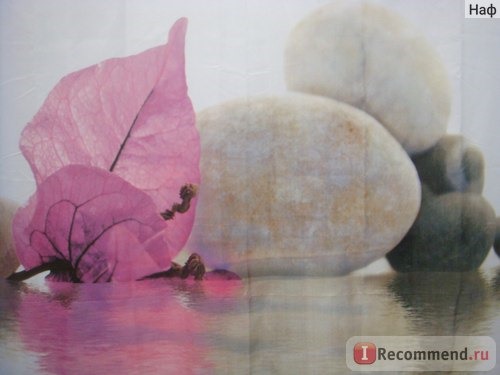 Штора для ванной Aliexpress New Zen pebble stones and flowers Bathroom Fabric Shower Curtain 180x200cm bath screen waterproof фото