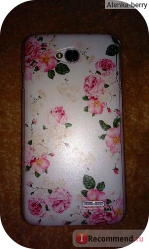 Защитный чехол-накладка на заднюю часть смартфона Aliexpress Heart Pattern Hard Rubber Coating Back Case Cover For LG Optimus L70 фото