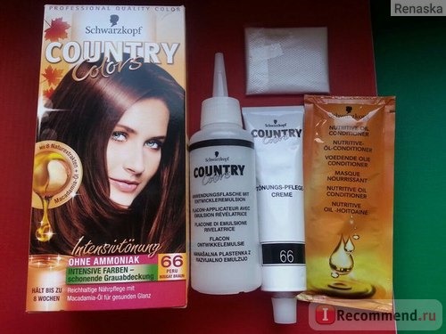 Краска для волос Schwarzkopf COUNTRY COLORS без аммиака фото