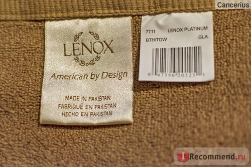 Полотенце банное Lenox Platinum Collection Bath Towel фото