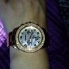 Наручные часы Aliexpress женские New Fashion Round Dial Rhinestone Decoration Japan Movt Wrist Watch for Female 58878 фото