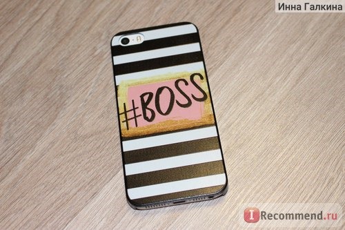 Чехол для мобильного телефона Aliexpress Love Boss Black and White Stripe Phone Hard Plastic Case Cover For iphone 4 4s 5s 5s se 5c 6 6s plus 7 7plus фото