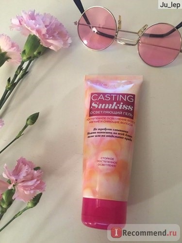 Гель-краска для волос L'Oreal Casting SunKiss (осветляющий гель без аммиака) фото