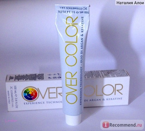 Краска для волос OVER COLOR Experience Technology Argan e Keratina фото