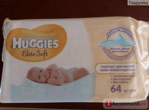 Влажные салфетки Huggies Elite Soft фото