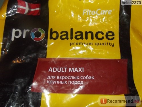 Корм для собак Probalance Maxi Adult - отзыв