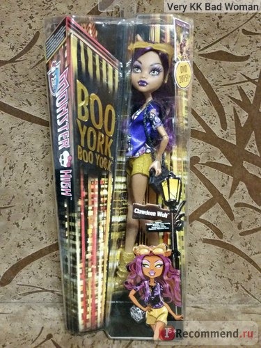 Mattel Кукла Monster High 'Boo York' Clawdeen Wolf фото