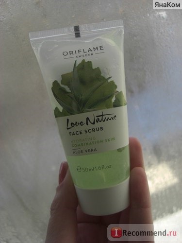 Скраб для лица Oriflame Love nature Алоэ вера фото