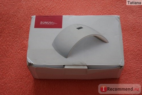 LED лампа для полимеризации гель-лака Aliexpress SUNUV SUN9x Plus 36W Nail Lamp 18 LEDs Perfect Thumb Solution фото