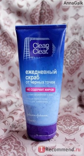 Скраб для лица Clean&Clear ежедневный от черных точек фото