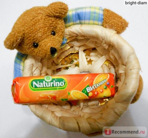 Леденцы Naturino Пастилки с витаминами и натуральным соком. фото