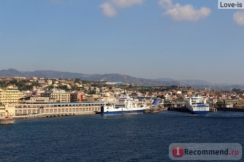 Паромная переправа Villa San Giovanni (Италия) - Messina (о.Сицилия) фото