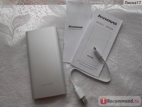 Внешний аккумулятор Lenovo MP506 фото