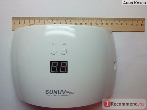 Гибридная лампа для полимеризации гель лака SUNUV Sun9c Plus 36 W фото