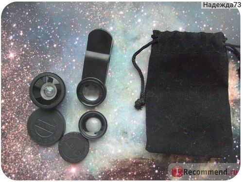 Объектив Aliexpress 3 In 1 Universal Clip Mobile Phone Lens Fish Eye + Macro + Wide Angle фото