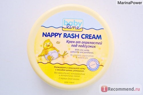 Крем под подгузник Babyline Nappy Rash Cream фото