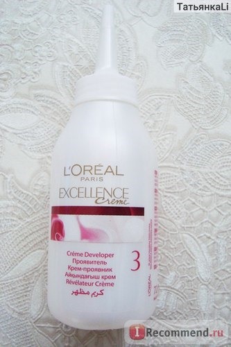 Краска для волос L'OREAL EXCELLENCE Creme - Проявитель.