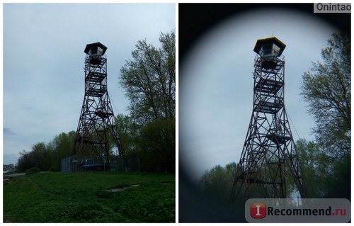 Фото без и с телефото линзой без доп. увеличения