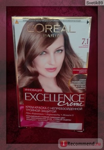 Краска для волос L'OREAL EXCELLENCE Creme Стойкая фото