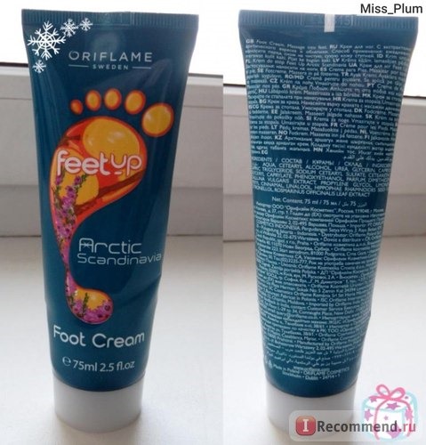 Крем для ног Oriflame Feet Up Arctic Scandinavia Foot Cream фото