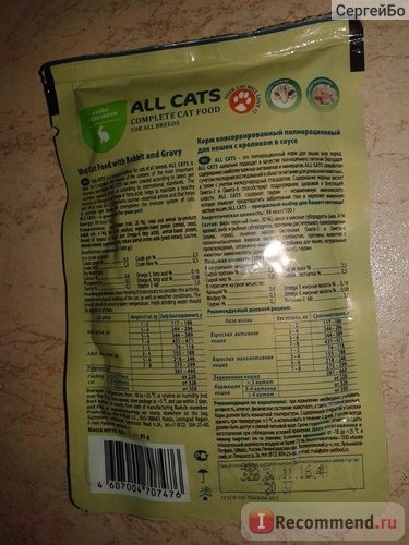 All Cats food фото