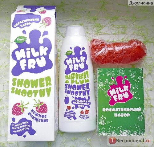 Гель для душа Milk Fru Raspberry & Plum Shower Smoothy фото