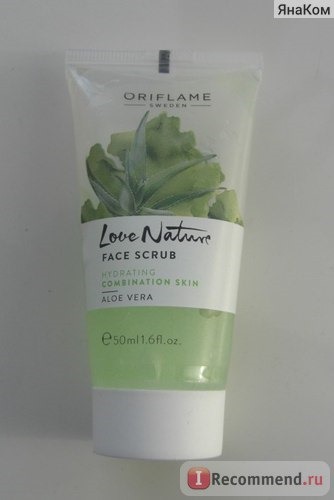 Скраб для лица Oriflame Love nature Алоэ вера фото