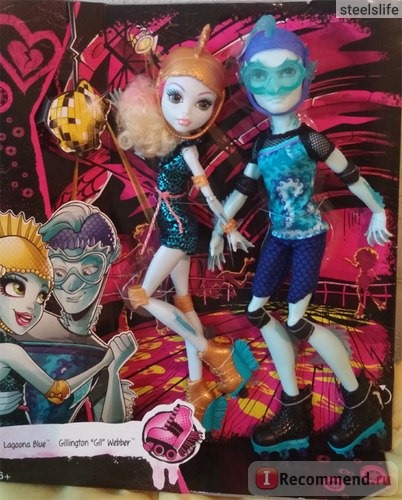 MONSTER HIGH Lagoona Blue & Gil Webber: Wheel Love (Лагуна Блю и Гил Веббер: Свидание на роликах) фото