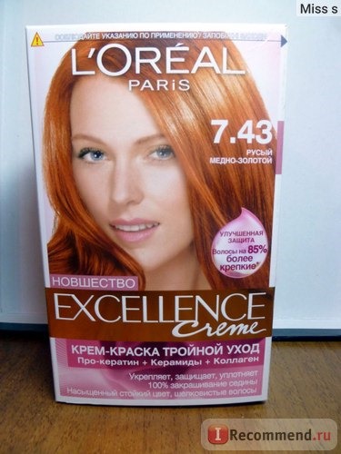 Краска для волос L'OREAL EXCELLENCE Creme Стойкая фото