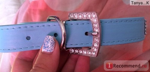 Ошейник Aliexpress Puppy Cat Pet 3 Rows Rhinestone Crystal Collar Dogs Buckle Neck Strap Leather Free&Drop Shipping фото