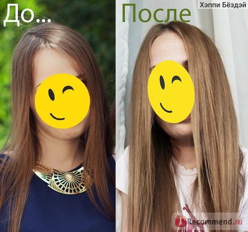 L'Oreal Casting SunKiss до и после