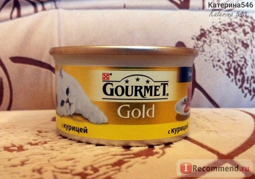 Корм для кошек Gourmet Gold (консервы) с уткой, морковью и шпинатом фото