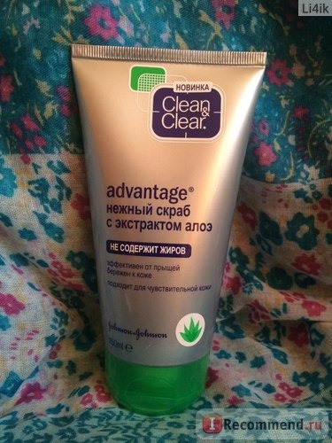 Скраб для лица Clean&Clear Advantage с экстрактом алоэ фото