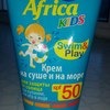 Солнцезащитный крем Floresan Africa kids На суше и на море spf 50 фото