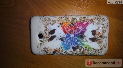 Защитный чехол-накладка на заднюю часть смартфона Aliexpress Heart Pattern Hard Rubber Coating Back Case Cover For LG Optimus L70 фото