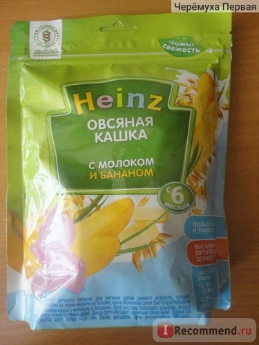 Кашка овсяная Heinz с молоком и бананом