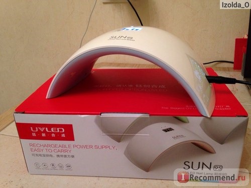 LED лампа для полимеризации гель-лака Aliexpress 2016 New SUNUV SUN9S SUN9C Nail Dryer Machine 24W White Light Profession LED UV Lamp For Nail Polish Gel Nail Art Tools VS Abody фото