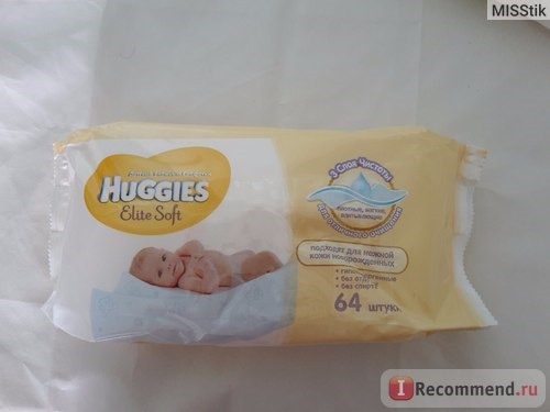 Влажные салфетки Huggies Elite Soft фото