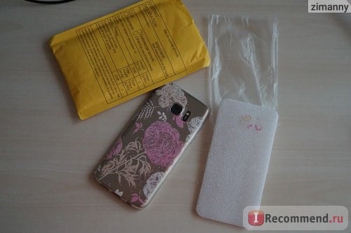 Чехол для мобильного телефона Aliexpress Case-for-Samsung-Galaxy-S7-New-Ultra-Thin-Clear-Transparent-Soft-TPU-Flowers-Painted-back-cover фото