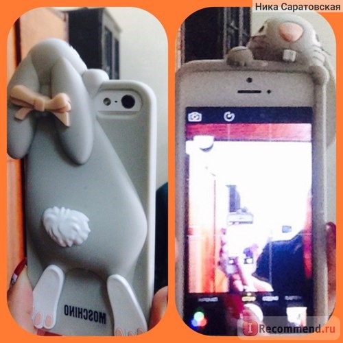 Чехол для мобильного телефона Aliexpress Cartoon 3D Moschino Bunny case Rabito Rabbit Silicon Case Cover For iPhone 4 4s 5 5s фото