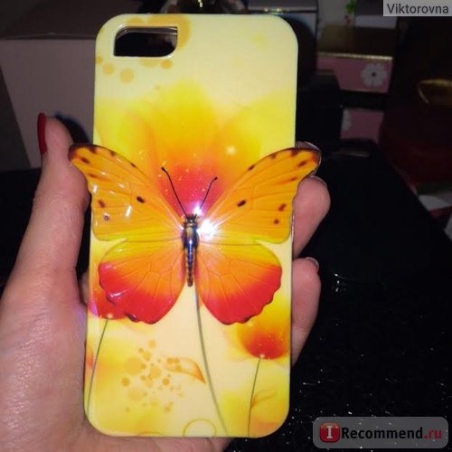 Чехол для мобильного телефона Aliexpress 3D Blu-ray Butterfly Pattern TPU Soft Phone Back Cover Case For iphone 5 5S 5G/4 4S 4G Colorful Mobile Phone shell New фото