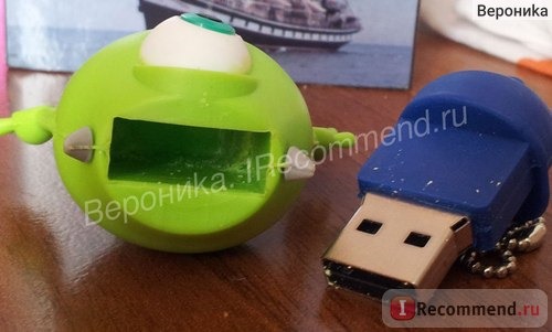 Флешка Aliexpress U Disk pen drive one-eyed blue hat monster university 4GB/8GB/16GB/32GB фото